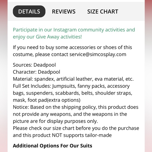 Men’s/Teens Deadpool Wade Wilson Costume. 3D Printed Spandex with accessories. - Picture 6 of 15